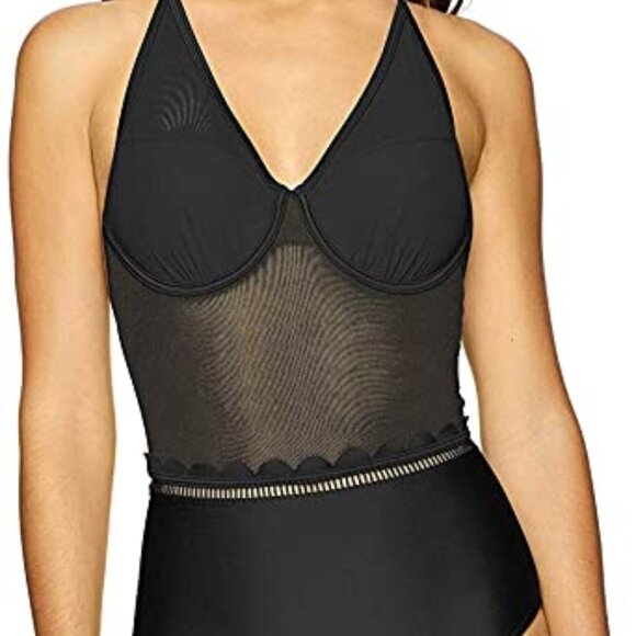 Ted Baker London Other - Ted Baker Women's Kesia Swimsuit Black Mesh 34C/D